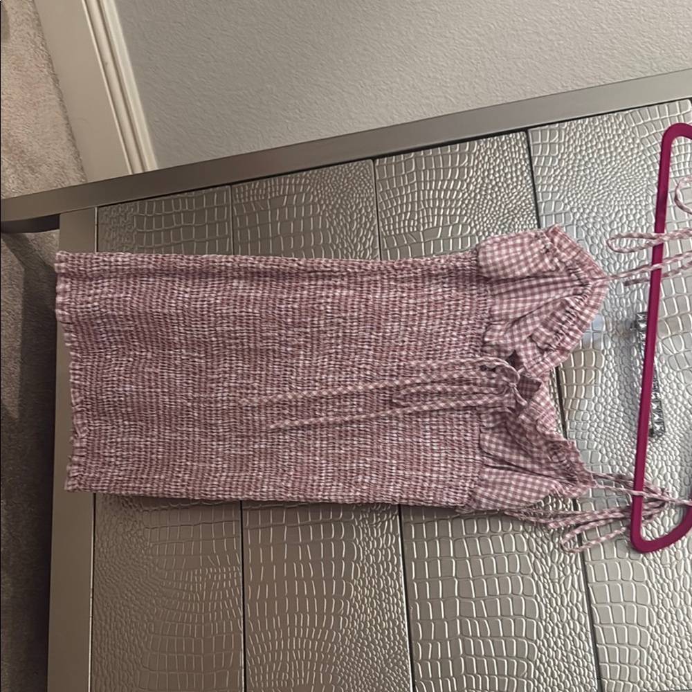 American Threads Pink Mini Dress